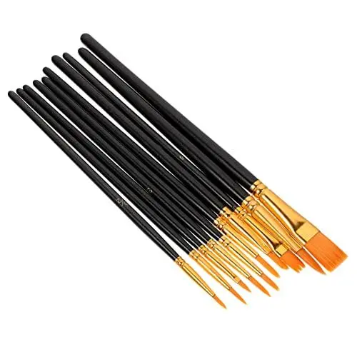Produktbild: ARTIBETTER Nylon Pinselset für Teiliges Set mit Nylonhaaren für Acryl Aquarell und Ölfarben Langlebig und Sicher für Kreative Malprojekte für Anfänger und Künstler