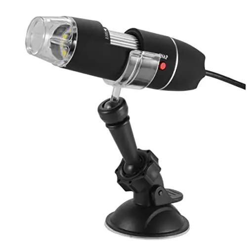 Produktbild: Artibetter Portable USB Digitalmikroskop Led-lichtern Und Schwarzem Sucker-ständer Handheld Digitalkamera Für Detailansichten Und Inspektionen Leicht Und Benutzerfreundlich