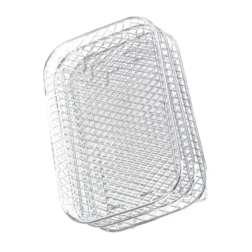 Produktbild: ARTIBETTER Antihaftbeschichteter Grillrost Aus Edelstahl Für Die Heißluftfritteuse – 3-lagiges Grillständer-zubehör