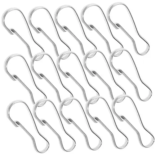 Produktbild: Artibetter 100st Federschnalle Aus Edelstahl Praktische Karabinerhaken Zierlicher Schmuck Federclips Edelstahl Frühling Lanyard-haken Für Handwerk Federschnallen Rostfreier Stahl Federstahl