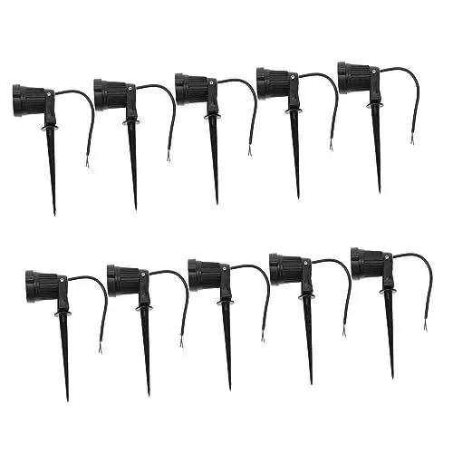 Produktbild: Mikikit Rasen Stick Lampe 10pcs Garten In-boden Licht Solar Uplighters Outdoor Garten Dekorative Lampen