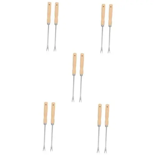 Produktbild: Artibetter 10 STK Wurzelpflücker Aus Holz Unkrautjätgerät Für Den Garten Unkrautentferner Handgerät Zum Unkrautjäten Unkrautstecher Gärtnerhand Wieder Unkrautjäter Gartenhandwerkzeuge Eisen
