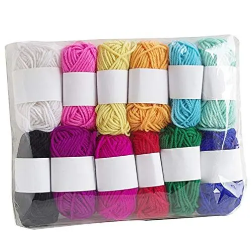 Produktbild: Artibetter 12 Stück Häkelgarn Acrylgarn Strickgarn Set Strickzubehör für DIY Craft Sweater Hüte Schals Socken