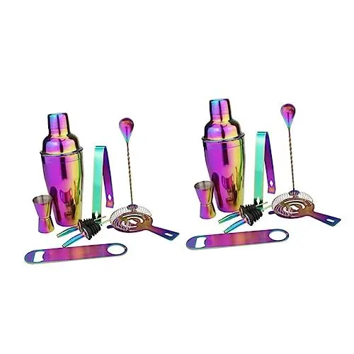 Produktbild: Artibetter 16 Stück 1 Mixer Aus Edelstahl Martini Jigger -maßbecher Cocktailsieb -mischlöffel Martini Shaker Shaker- Mixer Getränke Barkeeper Werkzeug Rostfreier Stahl