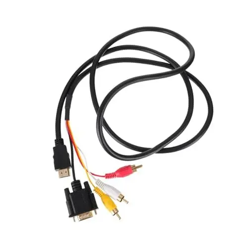 Produktbild: Artibetter 1Stk zu vga zum Audiokabel Kabel anschließen zum Konverter Tragbares High-Definition-Kabel Computeradapter 1,5 Meter Adapterkabel brauchbares Adapterkabel Kupfer Black