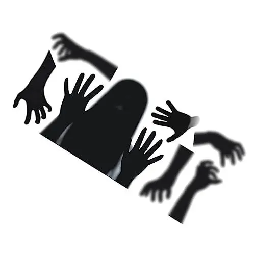 Produktbild: Artibetter 1 Blatt Halloween-wandaufkleber Halloween-dekor Halloween-wandtattoos Halloween Schrecklicher Schattenaufkleber Horrorwand Diy-verzierung Wandgemälde Glastür Pvc Fensteraufkleber