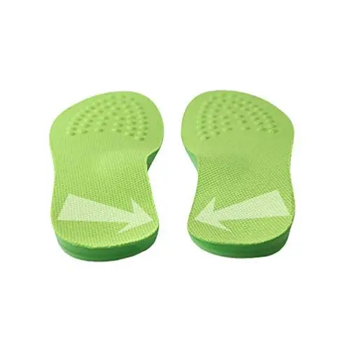 Produktbild: Artibetter 1 Paar Orthopädische Einlegesohlen O Bein Korrektur Atmungsaktive Schuheinlagen Fußgewölbestütze Senkfuß Plattfuß Einlagen Sporteinlagen für Plantar Fasciitis Sport,Grün,L