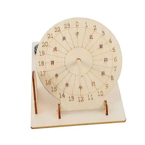 Produktbild: Artibetter 1 Satz Produktion Von Sonnenuhrentechnologie Chinesischen DIY Uhr Sonnenuhr Uhr Modell Studenten Bildung Spielzeug Gebaut Glocke Lernen Hölzern Studentische Nutzung
