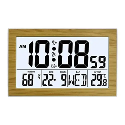 Produktbild: Artibetter 1stk Tischuhr Mit Ewigem Kalender Dekorative Hängeuhr Kalenderuhr Digitaler Alarm Lichtwecker Schlafzimmeruhren Ticken Nicht Datumsuhren Uhr des Alten Mannes Abs Kind Elektronisch