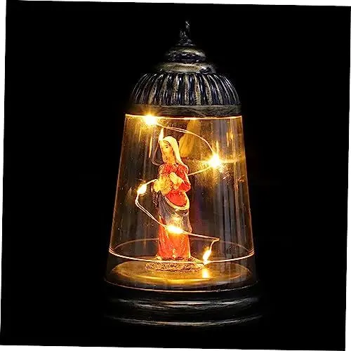 Produktbild: Artibetter 1stk Weihnachtsnacht Lichter Dekoration Weihnachtsbaumgirlande Solar- Weihnachtsgirlanden-krawatten Lampe Weihnachtsgirlande Licht Künstlicher Weihnachtsbaum Laterne Plastik Rot