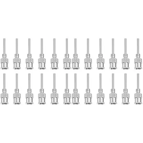 Produktbild: Artibetter 24 STK Edelstahlnadel Unbiegsame Dosiernadel Spritzenkappe Stumpfe Nadel Aus Edelstahl Abgabe Von Nadelspitzen Einspritznadel Einwegspritze Metall Drucken Rostfreier Stahl