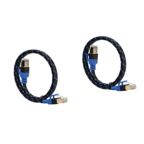 Produktbild: Artibetter 2St Ethernet Kabel LAN-Kabel Netzwerkkabel Portative lange Gigabit-Anschlüsse Kabelnetz Netzwerk-Patchkabel Cat6-Ethernet-Kabel computerkabel stegleitung Cat7-Ethernet-Kabel