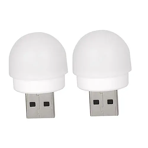 Produktbild: Artibetter 2 Stk USB-Nachtlicht Mini-Lampe LED-Nachtlicht led emergency light led notfallleuchte tischlampe Nachttisch-LED-Leuchten USB-Ladelicht Augenschutz Notlicht mobile Energie Student