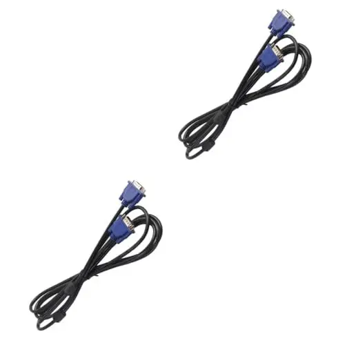 Produktbild: Artibetter 2 Stück 3 VGA-Kabel computerkabel Video-Adapterkabel Meterkabel Projektorkabel Adapterkabel Video Videoadapter zum Kabel vga männlich zu männlich