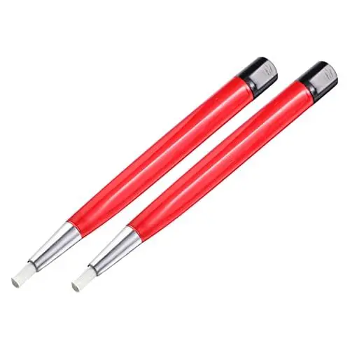 Produktbild: Artibetter 2 Stück Glasfaser-Stift-Reinigungswerkzeuge Faser-Werkzeuge Ornamente Glas Messing Reinigungsbürste Entfernungsbürste Nylon Rote Glasfaser-Bürste Uhr Glasfaser-Stift