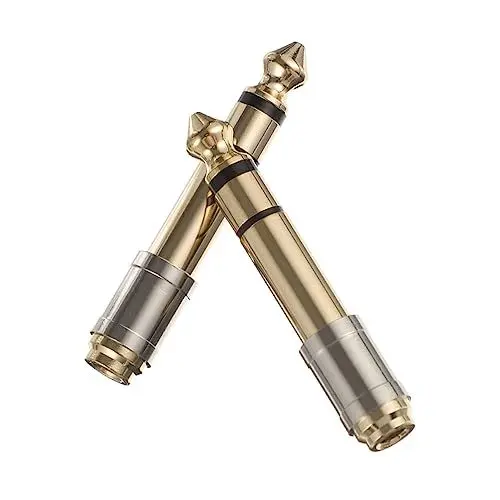 Produktbild: Artibetter 6 35 Mm auf 3 5 Mm auf Buchse Stereo-Audio-Adapter Kupfer-kopfhöreranschluss-konverter für Ihre Geräte