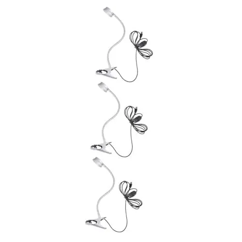 Produktbild: Artibetter 3St Buchlicht lesen Schlafzimmer Nachttischlampe bett kopfteil licht Nachtbuchlicht Licht anklemmen buchlampe Clip-Lampe Leselampe LED Clip-Licht Schreibtischlampe Leselicht Arbeit
