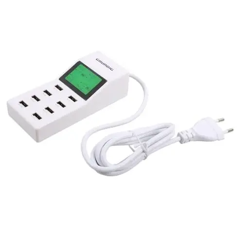 Produktbild: Artibetter 3 Stück 8 USB-Ladestation USB ladegeräte Portable Charger Smartphone ladestation Handy aufladekabel Handy-Ladestation Handyladegerät USB-Ladegerät mit Mehreren Anschlüssen Weiß