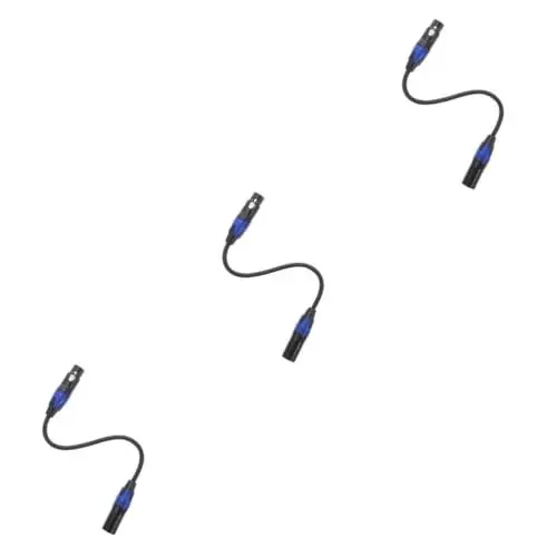 Produktbild: Artibetter 3 Stück Männliche Und Weibliche Audio Line Mikrofon Audiokabel Mikrofonkabel Lautsprechersystemkabel Audio Schlange Mikrofon Adapterkabel Für Mikrofon Stereo Kabel Audio