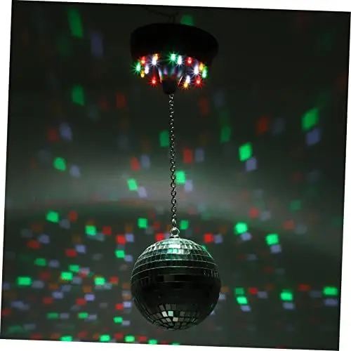 Produktbild: Artibetter 3 Stück Bühnenlicht Disco-Spiegel Scheinwerfer Batteriebetrieben Deckenleuchte Party-Spiegel Wanddekoration Kugel Silberfarbenes Dekor Reflektierend Club Tanz