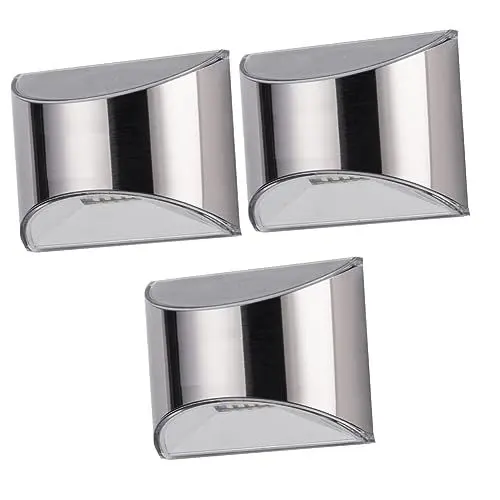Produktbild: Artibetter 3st Straßenlicht Stufenlichter Im Freien Zaunlicht Im Freien Terrassenleuchten Für Den Außenbereich Wandleuchte Mit Solarsensor Außenterrassenlampe Flurbeleuchtung Silver