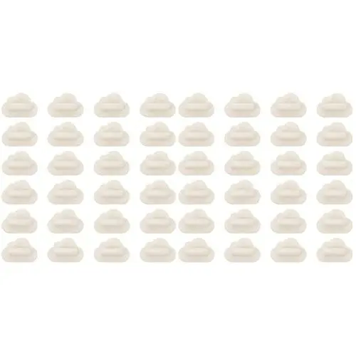 Produktbild: Artibetter 400 STK Brosche Zubehör Rückseiten Aus Emaille Brosche Krawattennadeln Butterfly-Kupplung Stiftrückseiten Broschennadel-rückseiten Pin-Abzeichen Rückseiten Revers Weiß Gummi Halter