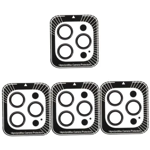Produktbild: Artibetter 4 Sets Objektiv Schutzfolie Handy Objektivschutz Objektivfolie Telefon Objektivschutz Handy Zubehör Folie Für Kamera Objektiv Schutz Handy Objektiv Silber