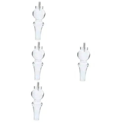 Produktbild: Artibetter 4 Stück Sofabeine Aus Kristall Sofaüberwürfe Für Sofas Ländliche Einrichtung Stabile Tischfüße Schrank Stützbeine Kürbisförmige Stuhlbeine Sofa-stützbeine Möbel Klar Kommode Acryl