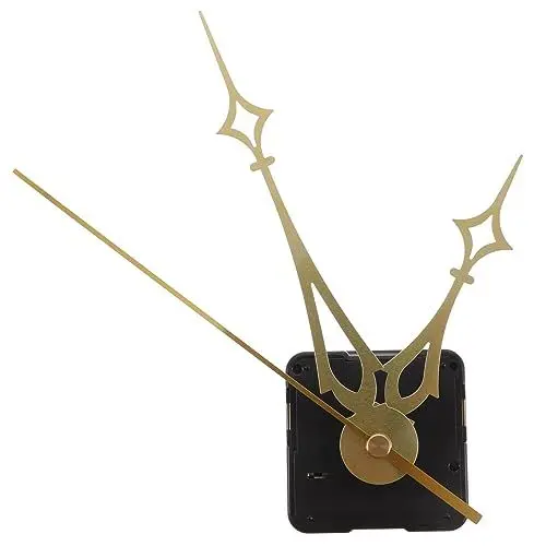 Produktbild: Artibetter 5 Sätze Autofenster Fahnenmast Wall Clock wanduhren eine wanduhr Quarzuhrwerk Uhr Ersatzteile Uhrwerk Lange Welle Hände Uhrwerk-Ersatzsatz Uhr-Bausatz selber Machen Plastik Golden