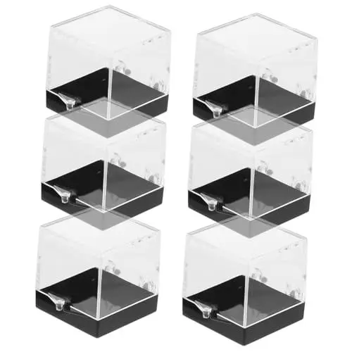 Produktbild: Artibetter Kunststoff-mineralproben-box-set 6-teilig Proben-display-boxen Für Zuhause Und Im Geschäft