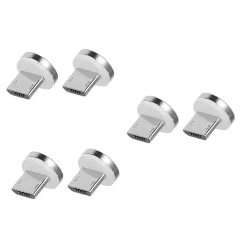 Produktbild: Artibetter 6 Stk Magnetischer Datenkabelkopf Ladekabelkopf Handy-Kabelkopf Aufladen Ladegeräte für tragbare Telefone Adapter Handyladegerät Ladekabelspitze Telefon-USB-Kabelkopf Aluminium