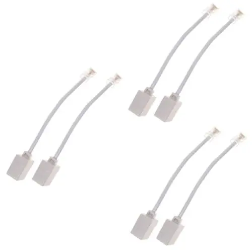Produktbild: Artibetter 6 Stk Rj45 Bis Rj11 Telefon Zu Ethernet Adapter Telefon Zu Ethernet-kabel Adapter Für Telefonstecker Kleiner Adapter Telefonbuchse Auf Ethernet-adapter Anschlüsse Kupfer