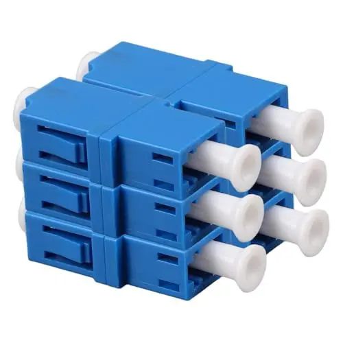 Produktbild: Artibetter 6stücke Netzwerkadapter Lc Singlemode Für Patchpanel Mit Flansch Glasfaseranschluss Für Server-Rack Und Netzwerkgeräte