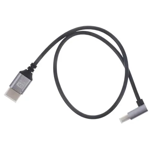 Produktbild: Artibetter 0 5 M High Speed ​​8k-videokabel – Abgewinkelter Computeranschluss Für Monitor Und Fernseher