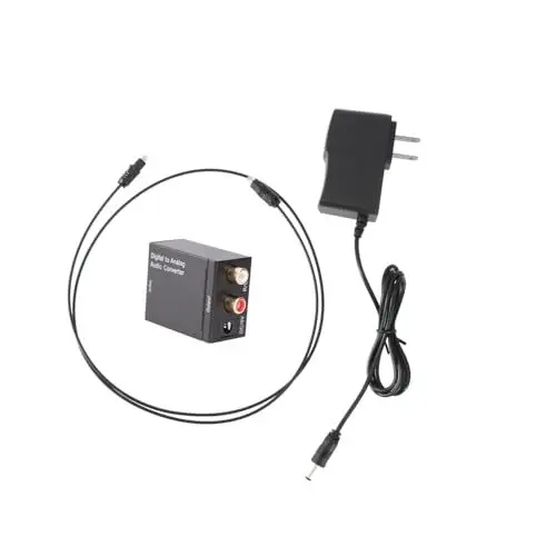 Produktbild: Artibetter Optisch-Audio-Adapter Digitaler Audio-konverter Ultrakompakt Unterstützt 32–96 kHz Abtastrate Kompatibel mit Tv DVD und Plasma