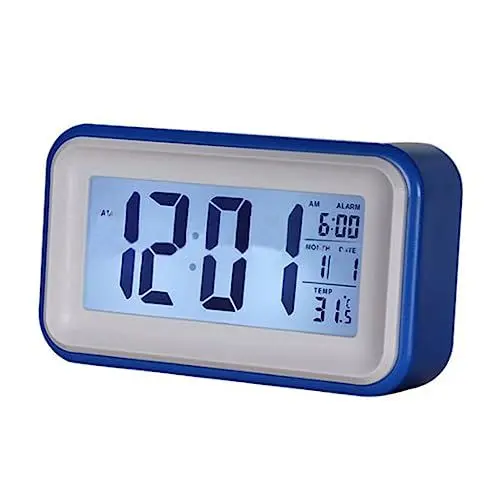Produktbild: Artibetter Herrenuhren Lichtsteuerungswecker Led-Lichtwecker Touch-Sensor-Wecker Intelligente Uhr Blauer Großer Bildschirm Große Bildschirmuhr Wecker Herrenuhren