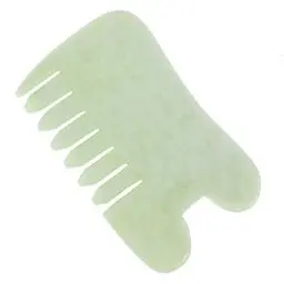 Produktbild: Gua Sha Stein, Jade Gua Sha Stein Kamm, Massage Werkzeug Schabbrett für Spa, Hautpflege und Trigger Point Treatment
