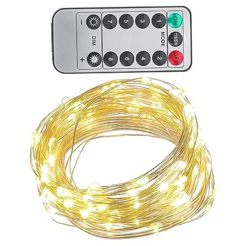 Produktbild: Artibetter Schnur Lichterkette Vorhang Innen Lichtschlauch Außen Lichterschlauch Innen Drahtlichterkette Draht Lichterkette Lichterschlauch Aussen Flaschenbeleuchtung Flaschenlichterkette