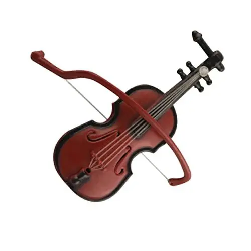 Produktbild: Artibetter Weihnachtsdeko 10 Stück Weihnachtsdekoration Kamindekoration Musikdekoration Krippendekoration Weihnachtsbaumverzierung Puppenhaus Violine Kunststoff-Hängeanhänger