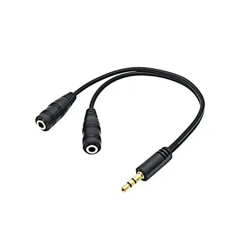 Produktbild: Artibetter rca cables klinkenstecker adapter Sound-Adapter Kopfhörer-Verlängerung steckeradapter RCA-Kabel Videokabel Audio-Adapterkabel Komponentenkabel TV-Audiokabel Audio-Y-Kabel Black