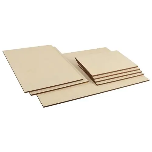 Produktbild: (Stärker) Artificer 7 x Sperrholzplatte Sets 6mm, A3, A4, A5 Lindenholz Sperrholz 6mm, Multiplex Platte, Balsaholz Holzplatte Laser Holz zum Basteln, Bemalen, Lasergravur, Modellbau, Brandmalerei