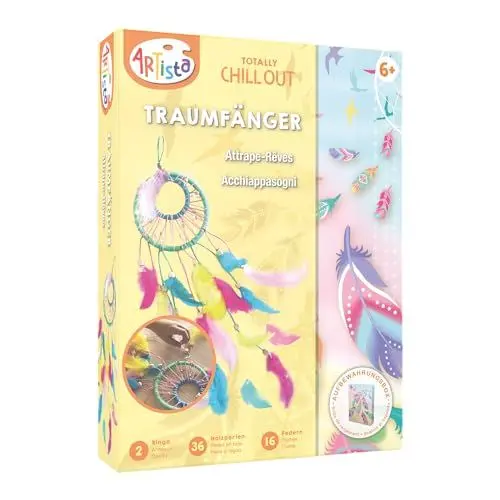 Produktbild: ARTISTA 9301912 Bastelset Traumfänger, DIY-Kit für Kinder, Kreativset in praktischer Aufbewahrungsbox