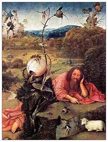 Produktbild: ArtPlaza Bosch Hieronymus - Meditator St John The Baptist, Dekorative Paneele, Holz, Mehrfarbig, 60 x 1.8 x 80 cm