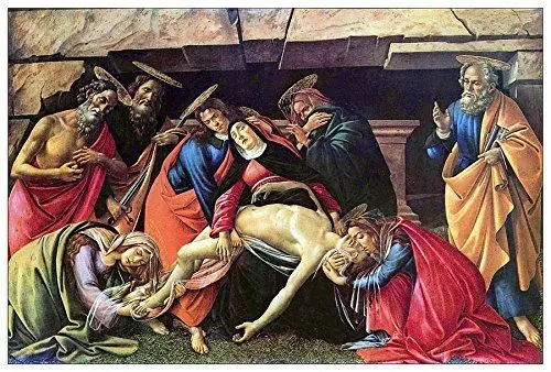 Produktbild: ArtPlaza Botticelli Sandro - Lamentation of Christ, Dekorative Paneele, Holz, Mehrfarbig, 90 x 1.8 x 60 cm