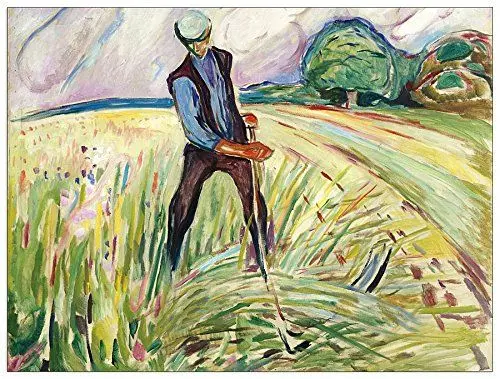 Produktbild: ArtPlaza Munch Edvard - The Haymaker, Dekorative Paneele, Holz, Mehrfarbig, 80 x 1.8 x 60 cm