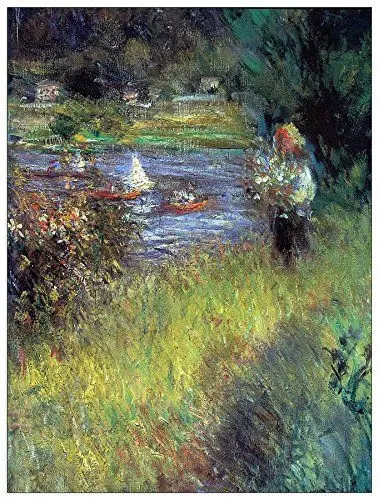 Produktbild: ArtPlaza Renoir Pierre-Auguste - The Seine at Chatou, Dekorative Paneele, Holz, Mehrfarbig, 60 x 1.8 x 80 cm