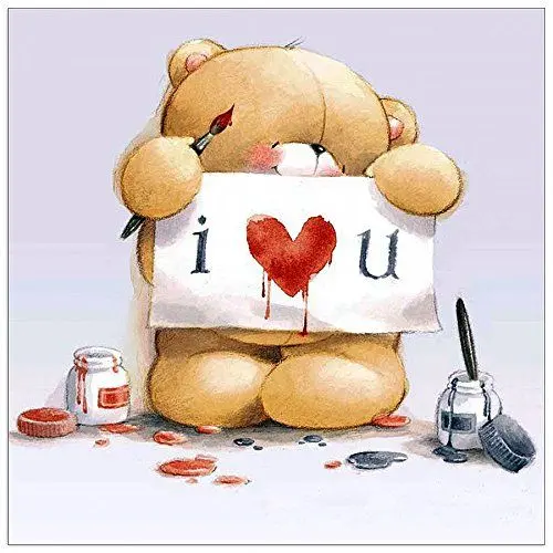 Produktbild: ArtPlaza Studio - I Love u, Dekorative Paneele, Holz, Mehrfarbig, 30 x 1.8 x 30 cm