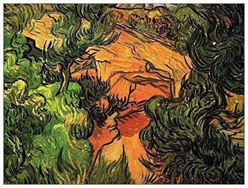 Produktbild: ArtPlaza Van Gogh Vincent - Entrance to a Quarry, Dekorative Paneele, Holz, Mehrfarbig, 80 x 1.8 x 60 cm