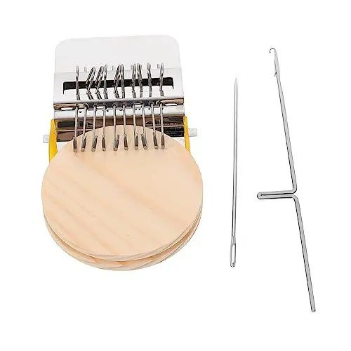 Produktbild: ARTSEWPLY 1 Satz kleine Strickmaschine Herstellung Handnähmaschine Bausätze Heimwerken Nähen Mini kinderwebrahmem strickmaschine für Erwachsene Handwebstuhl aus Holz hölzerner Webstuhl Eisen