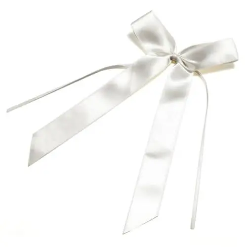 Produktbild: ARTSEWPLY 25 Stück Teiliges Weißes Satinband Schleifen Fertige Hochzeitsschleifen für Autos Geschenkboxen Sträuße und Partydekoration Zarte Schleifenbänder für Brautmutter und Polterabend